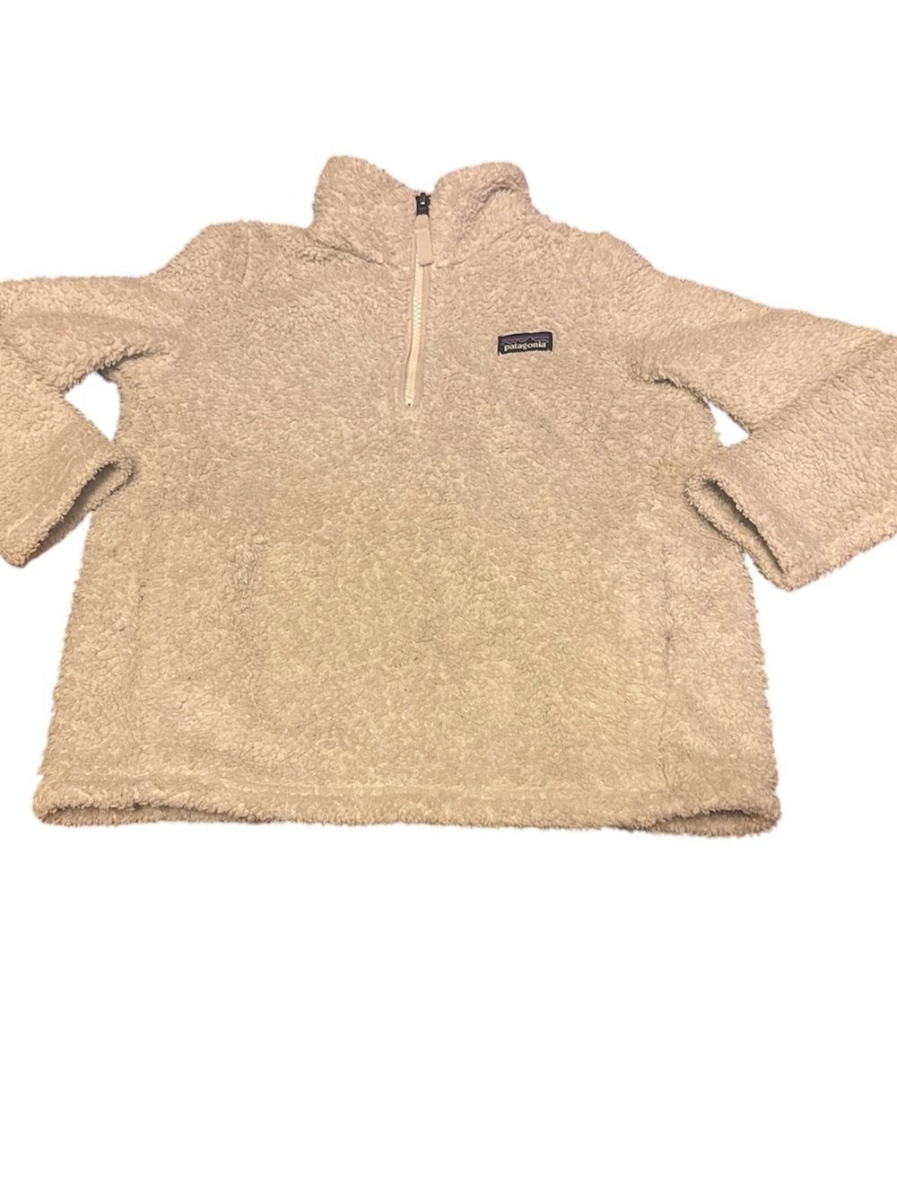 Patagonia White Sherpa Half-Zip Pullover